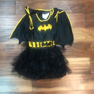 Girls batgirl costume with cape